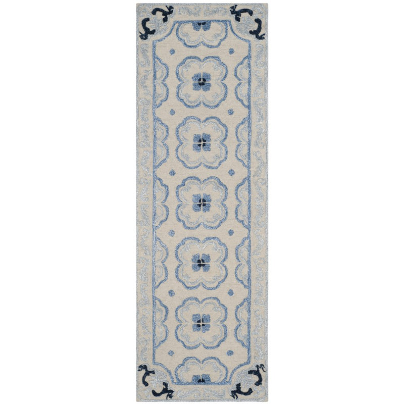 Cruz Hand Tufted Wool, Viscose Oriental Rug, Runner 2'3" x 7'