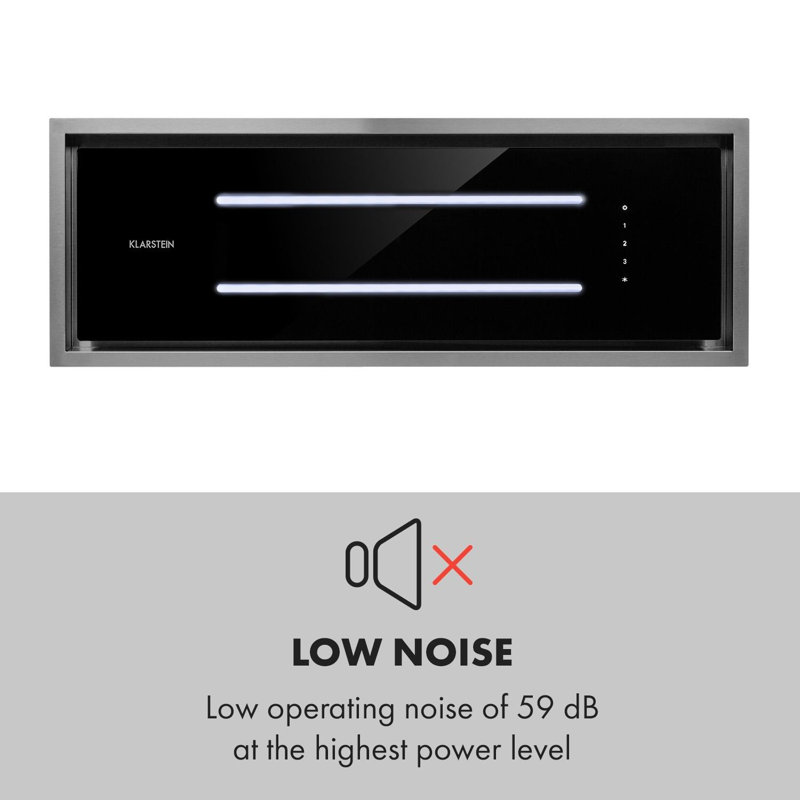 High Line Ductless Under Cabinet Cooker Hood, H40.5 x W81.5 x D36.5 cm