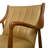 Genuine Leather Tufted Accent Armchair With Solid Wood Frame-437122921