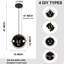 Lustre noir à tête simple en métal, 4 formes uniques