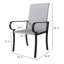 Lot de 2 chaises de salle à manger avec dossier haut et assise profonde, en PE et acier, antirouille, pour terrasse ou patio. Assemblage requis.