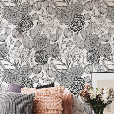 Nannie Peel & Stick Floral Roll