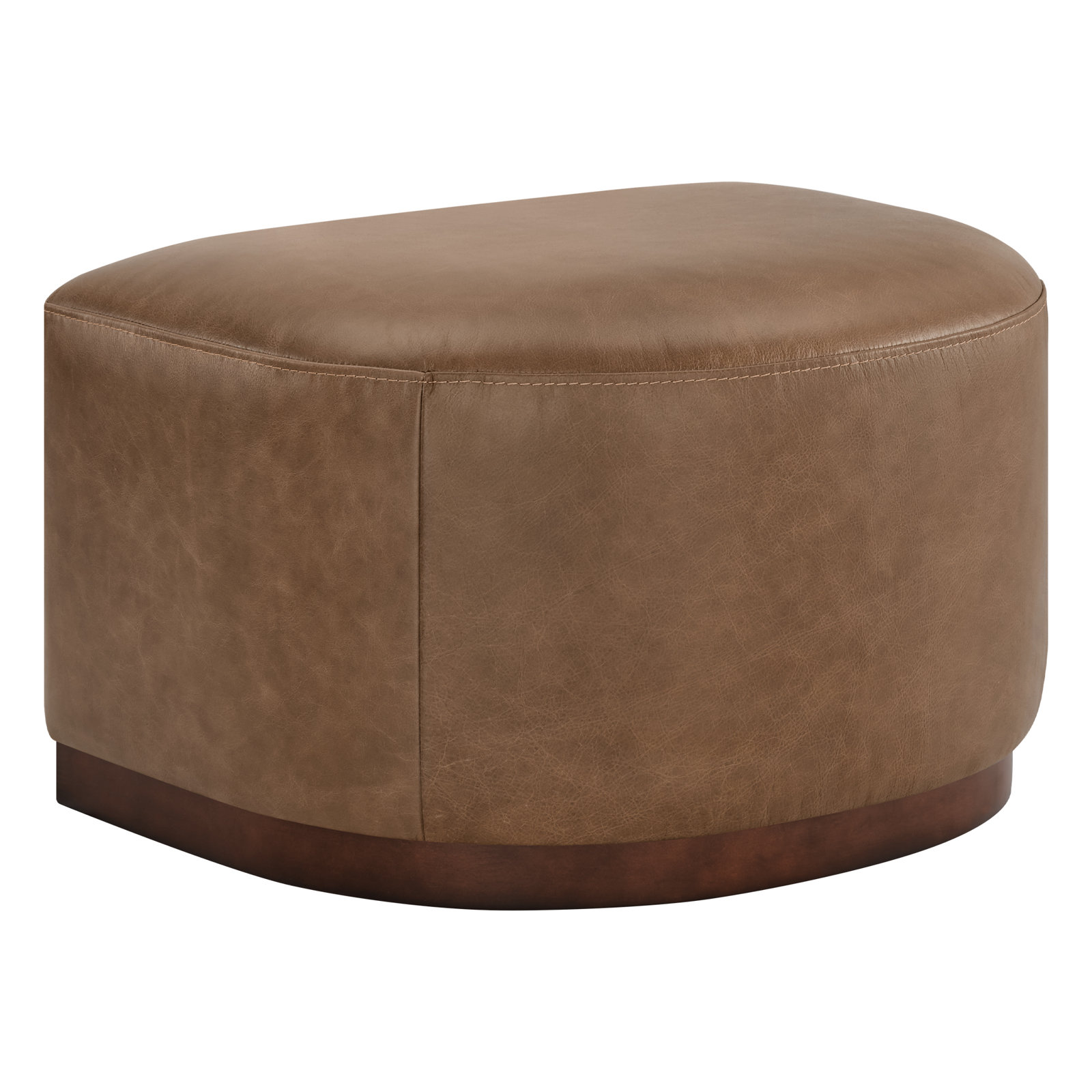 Upholstered Ottoman, Camel