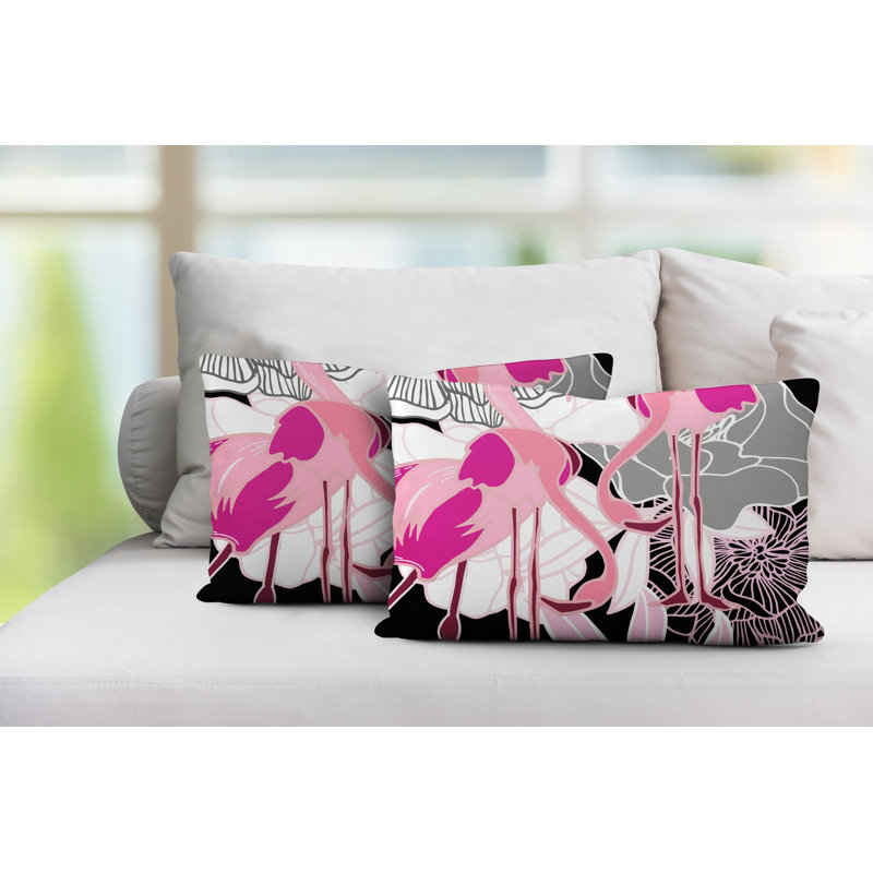 Coussin lombaire intérieur / extérieur Mingo, Noir