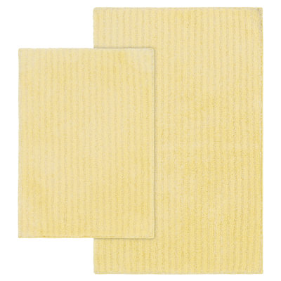 Viridian Nylon 2 Piece Bath Rug Set with Non-Slip Backing