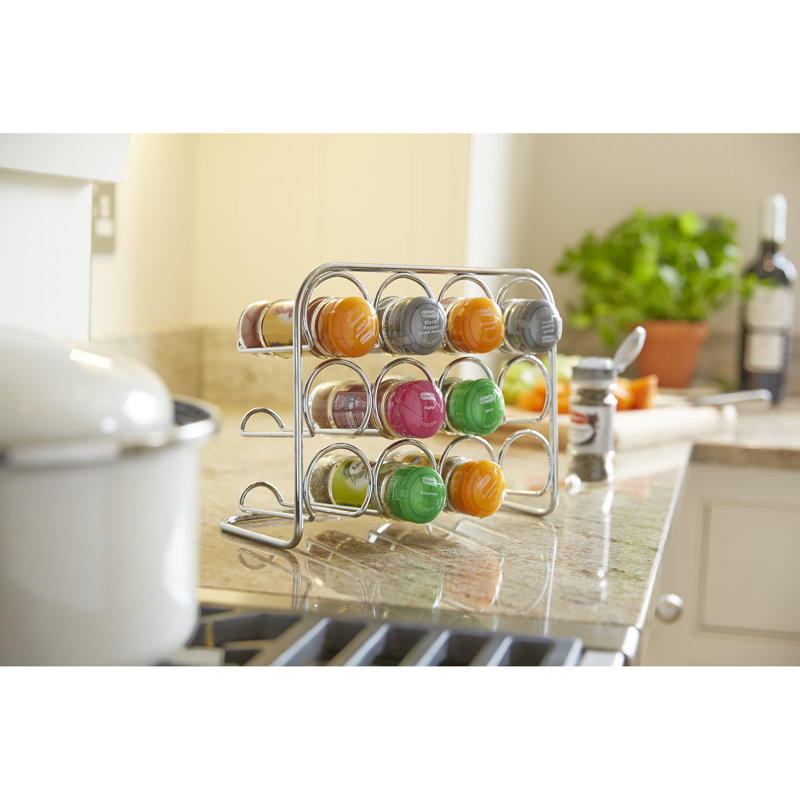Freestanding Spice Rack, 20cm H x 26cm W x 11cm D (12 Jar)