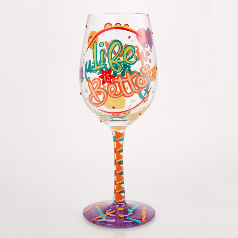 Verre à vin 15 oz Lolita Life is Better on Your Birthday