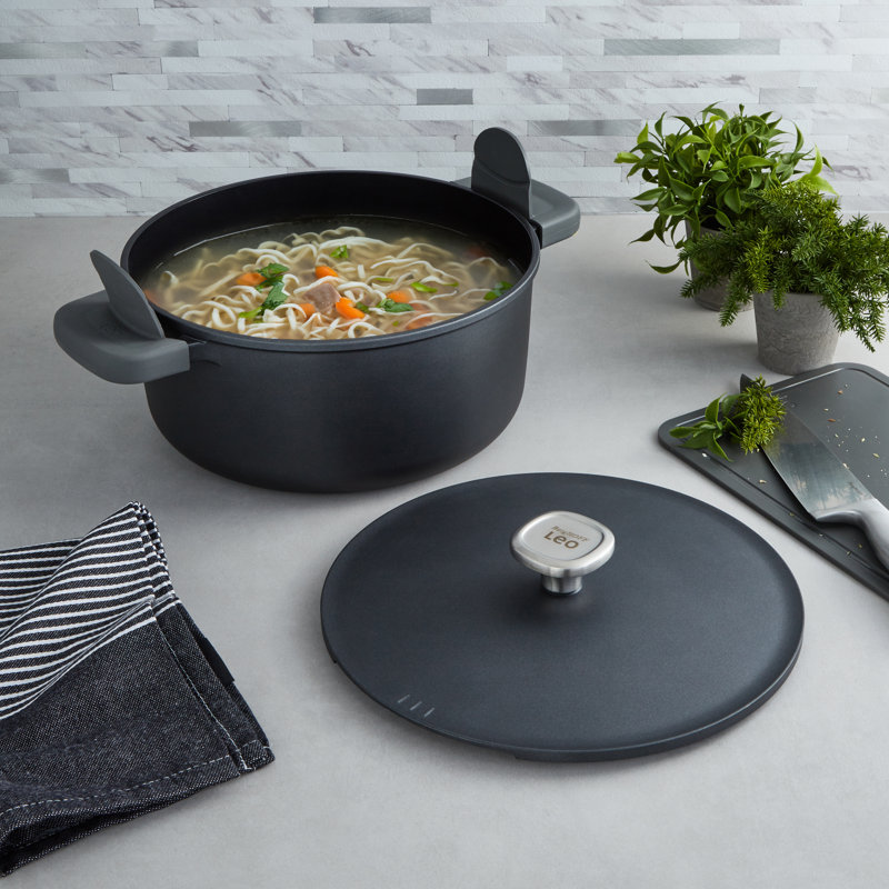 BergHOFF Leo Phantom 6pc Nonstick Ceramic Cookware Set, Recycled