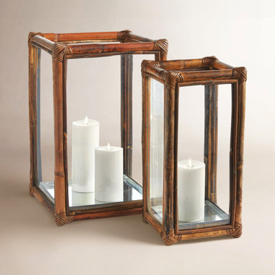 Irving Glass Hurricane Candle Holder
