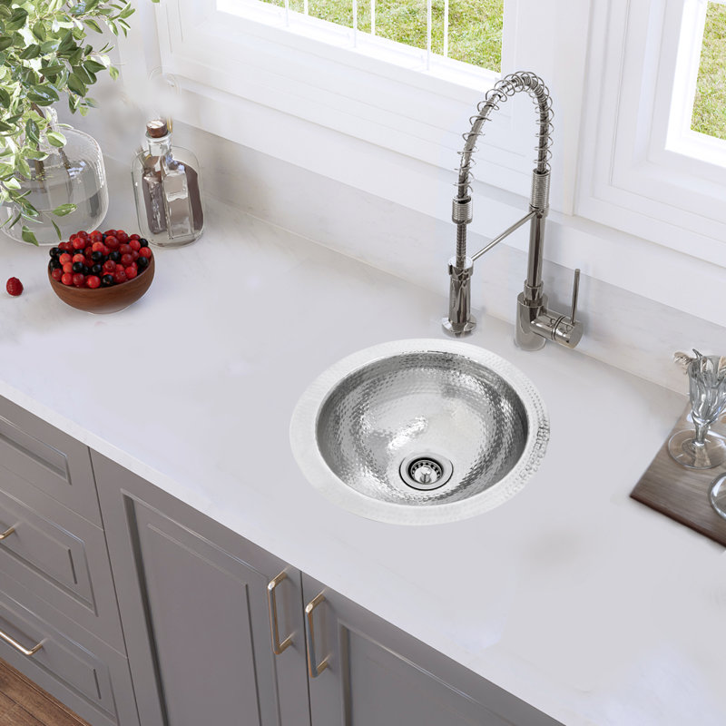 Brightwork Home 13'' L Single Bowl Stainless Steel Kitchen Sink