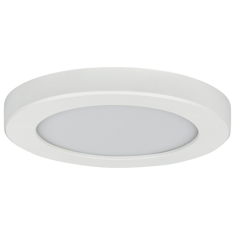Daemon Acrylic Flush Mount, 0.5" H x 7.5" W x 7.5" D, White