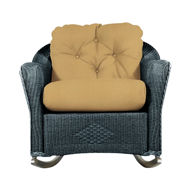 Reflections Outdoor Rocker Chair, Flagship Lapis Sunbrella®, Denim Blue