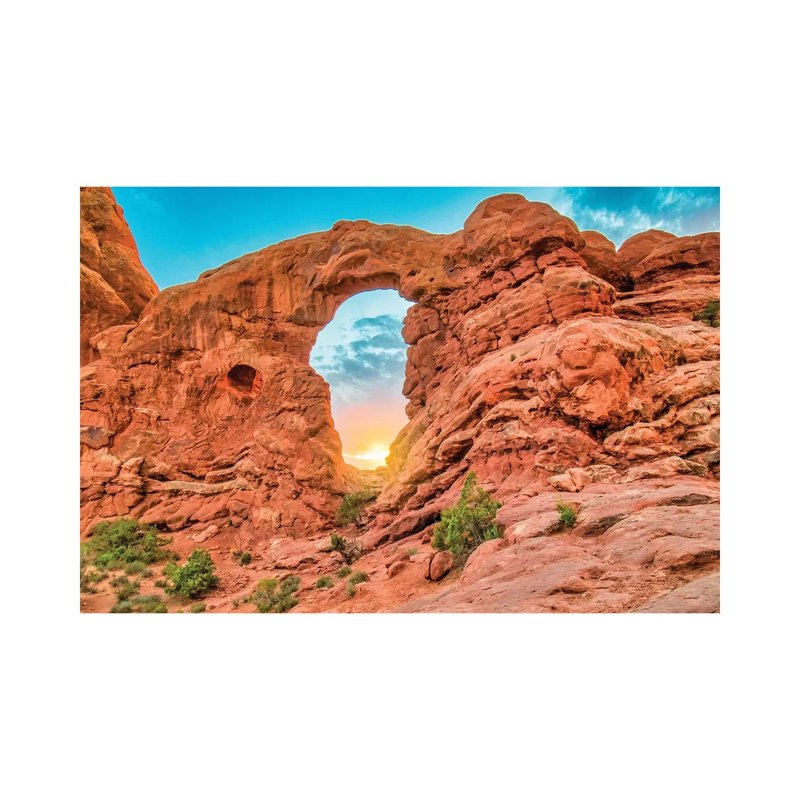Desert Arch Sunset by Mark Paulda - Print on Canvas, Wrapped Canvas, 45.72cm H x 66.04cm W x 3.81cm D