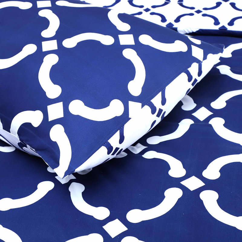 Ensemble d'édredon réversible en microfibre 5 pièces, Simple