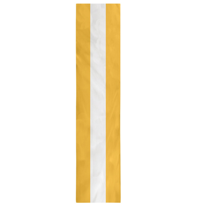 Pittsburgh Football Stripes Table Runner, 72" L x 16" W, Yellow/White, Polyester