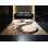 Tapis doux moelleux à motif géométrique d'inspiration mondiale en lin et beige