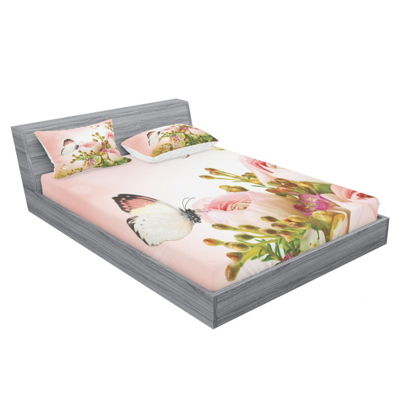 Microfiber Sheet Set, Queen Sheet Set + Fitted Sheet + 2 Pillowcases