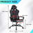 Adjustable High-Back Executive Gaming Chair With Lumbar Support And Rolling Casters For PC Executive High-Back Chair For Gaming And Office With Ergonomic Features, PU Leather-2088136737