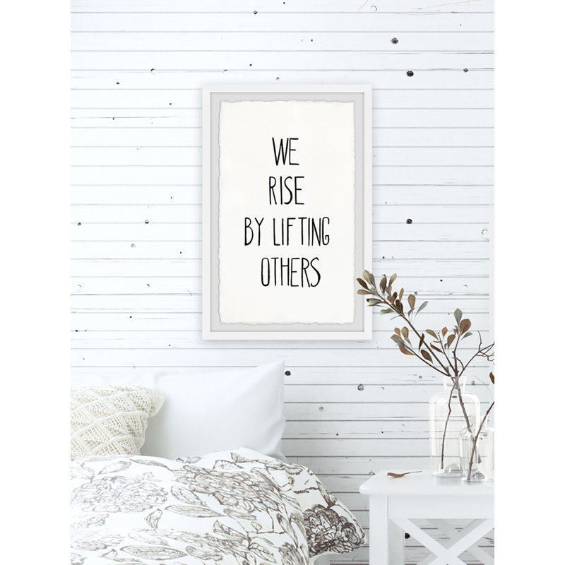 Rise By Lifting Others by Marmont Hill - Single Picture Frame Painting, 30cm H x 20cm W x 3.81cm D