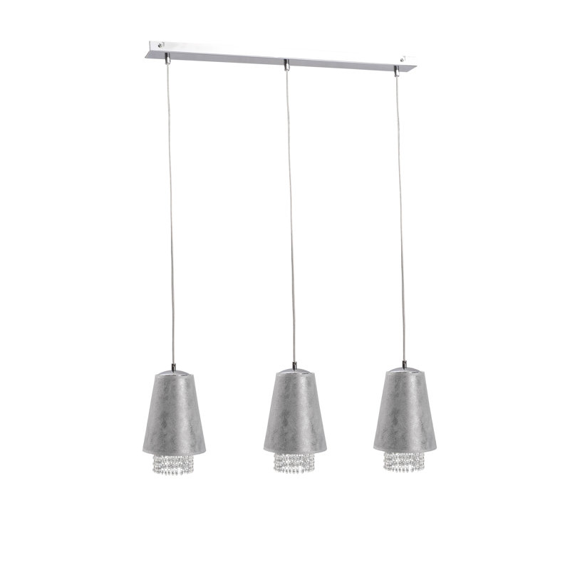 Purcell 3 - Light Cone Pendant, Silver, Silver