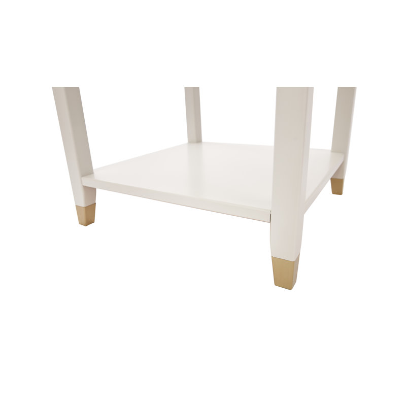Hoppert End Table, White