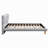 Upholste Platform Bed Frame With Cookie-Shaped Headboard, Easy Assembly, Soft And Comfortable-1814631792