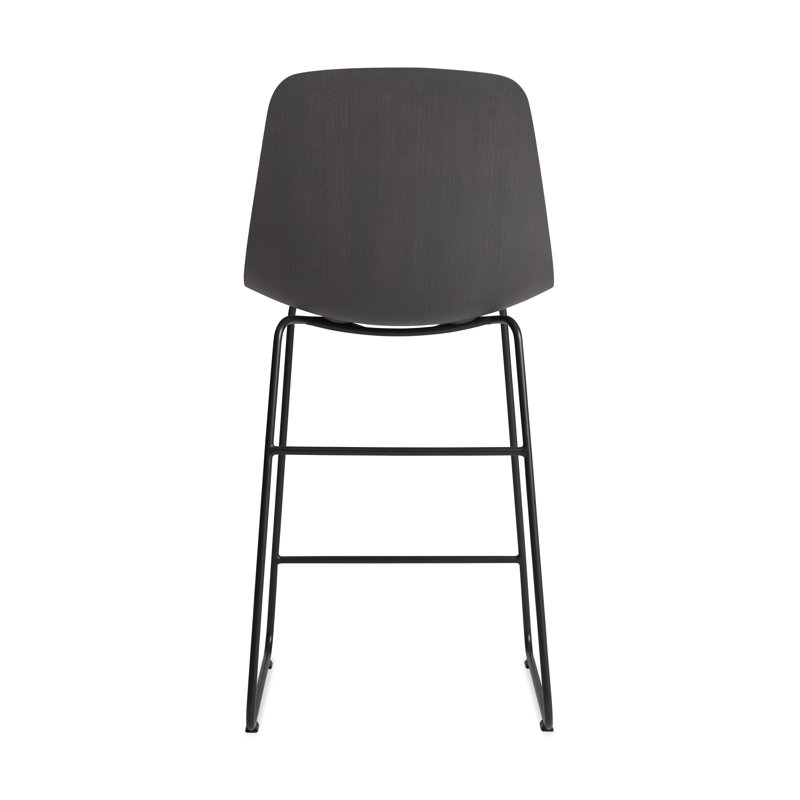 Clean Cut Stool with Sled Leg, Counter Stool (24” Seat Height), Oblivion