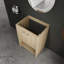 Meuble-lavabo autoportant 24 po, 2 portes à fermeture douce, contreplaqué (sans le lavabo)