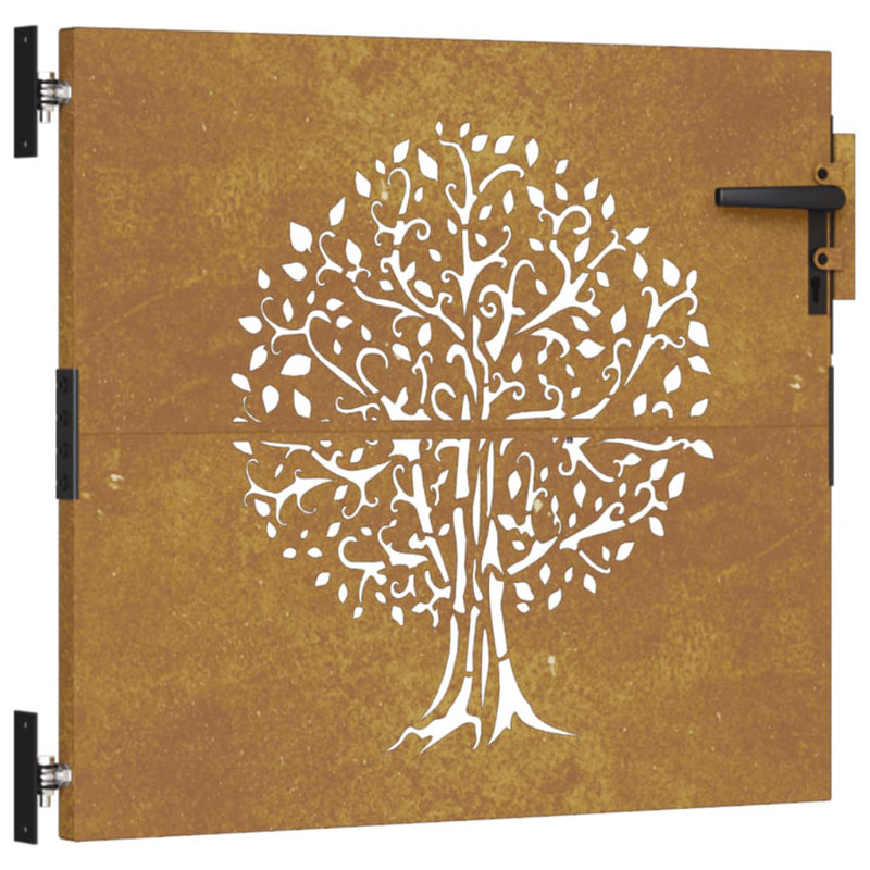 Quasqueton Metal Gate, Brown, 75" H x 85" W x 1.2" D
