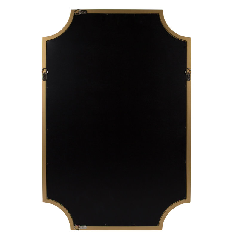 Mertztown Engineered Wood Mirror, 36" x 24", Gold