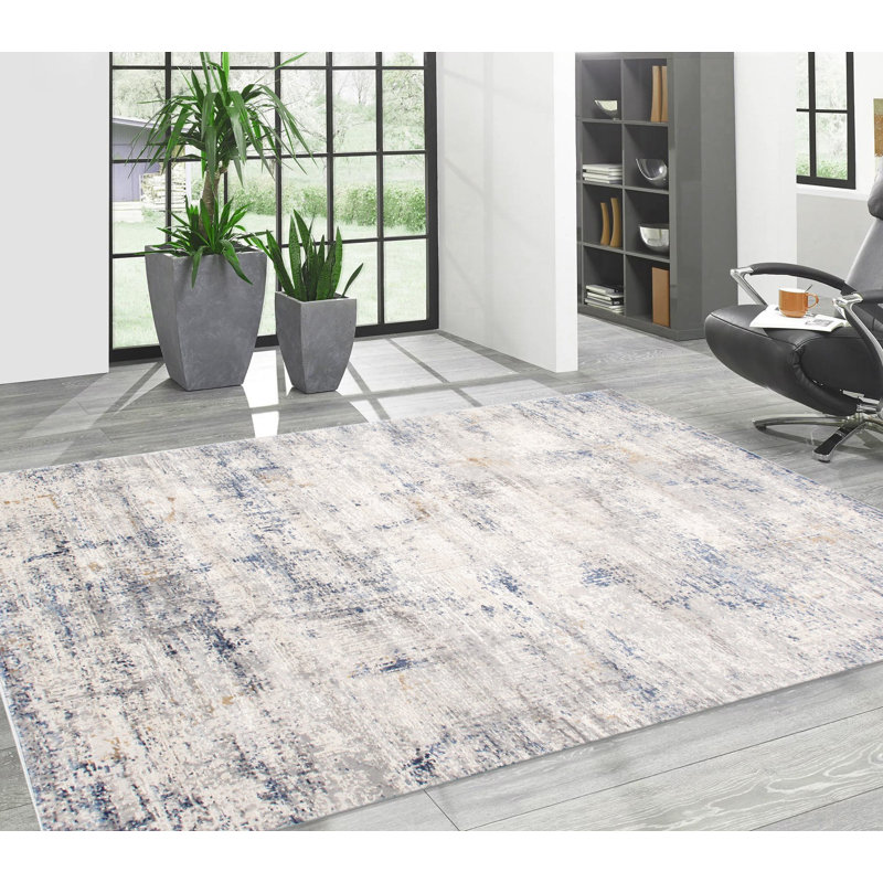 Tapis beige / gris Efes, Rectangle 4 pi x 6 pi