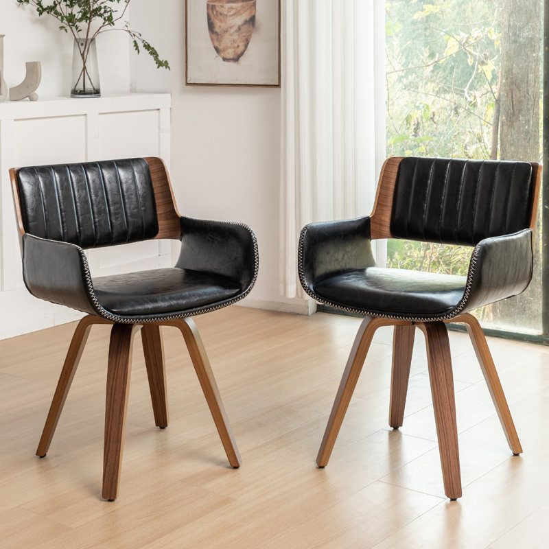 Upholstered Dining Chair, Black