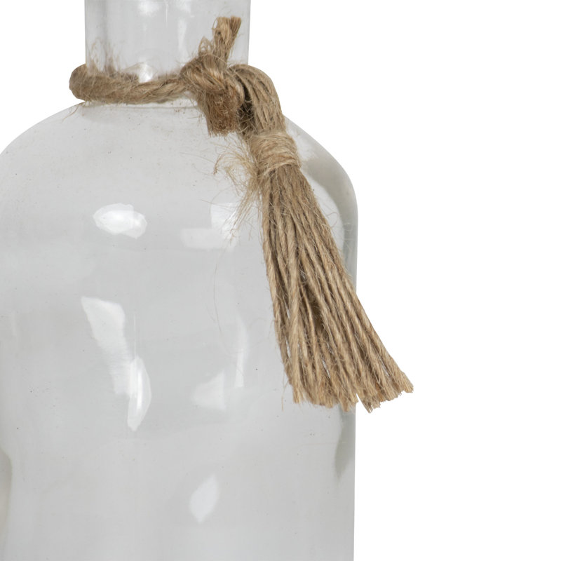 Bouteilles décoratives en verre transparent 5 po Faer