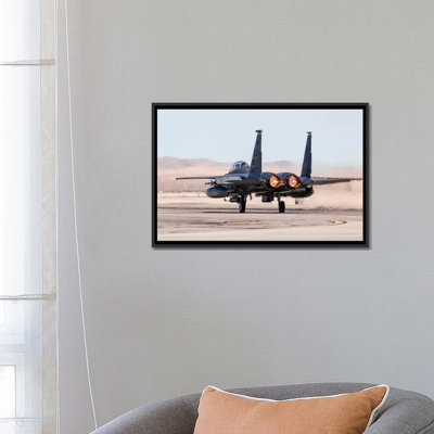 « a us air force f-15e strike eagle reprendes », reproduction de photo sur toile