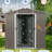 Heavy-duty Metal Shed - For Lawn And Garden Use Storage With Lockable Door-115808188-115808190