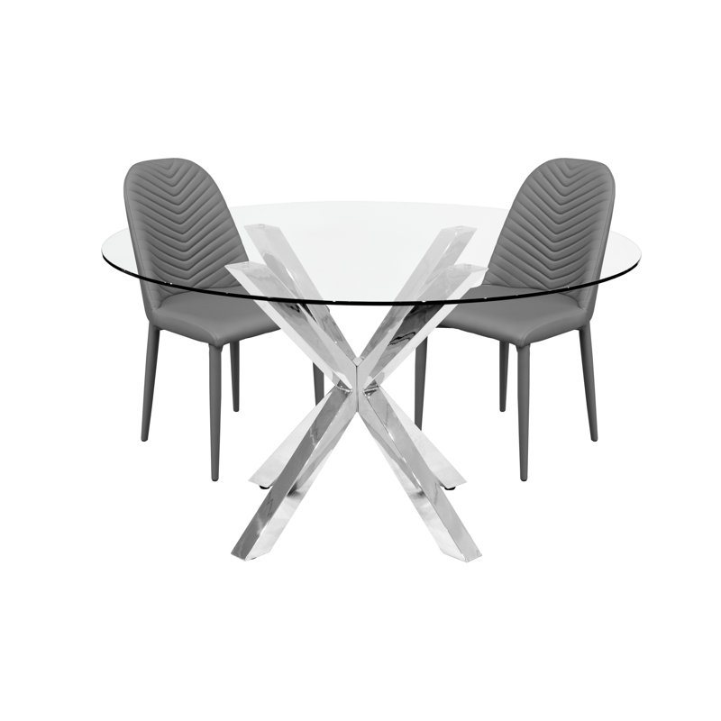 4 - Person Dining Set, Grey