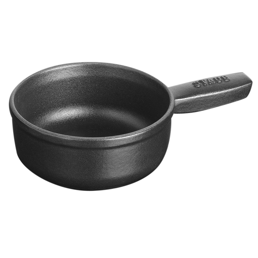 Staub Cast Iron 12-oz Mini Cheese Fondue Pot - Matte Black Staub