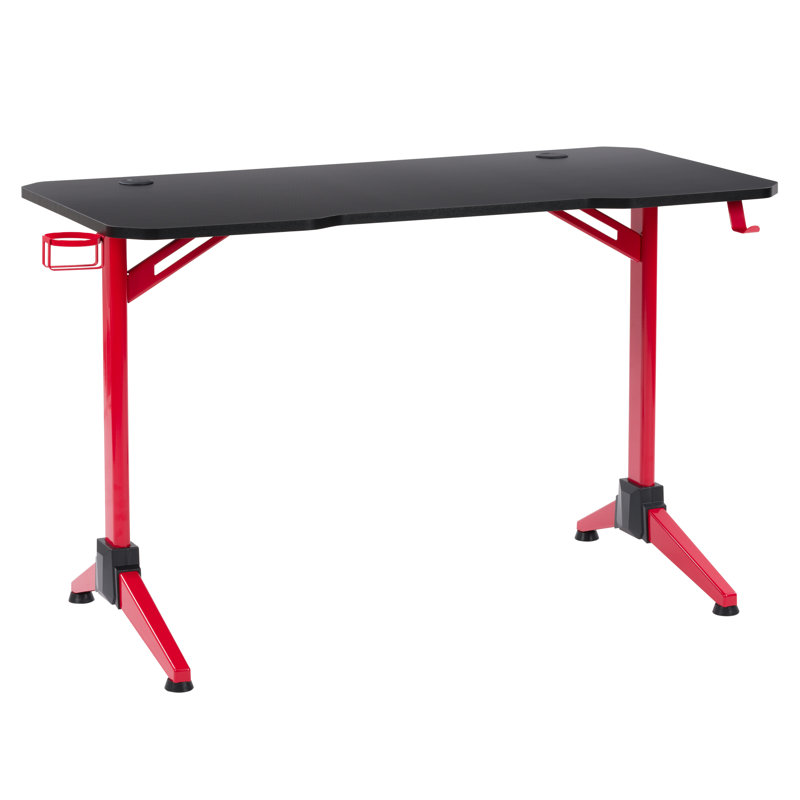 Arelia Curved Metal Base Writing Desk