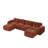 U-Shaped Boneless Sofa,Tufted Design,32D High Density Sponge Bottom,Anti-Slip Design,No Assembly Required,Free Combination,Movable Ottomans For Living Rooms,Home Theater-976227146-976227148
