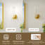  1-Light Bathroom Iron Gold Wall Armed Sconce with Frosted Glass-655638119