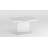 Benae Contemporary Pop-Up-Extendable White Glass Dining Table