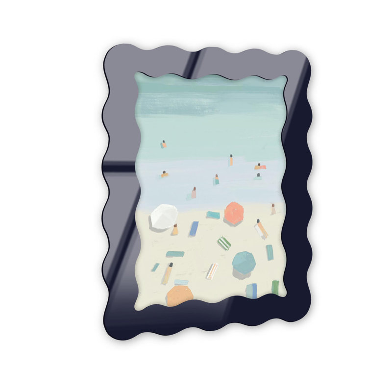 Cadre mural en acrylique A Beach Somewhere par NOTORIART, Marine, H 18,5 po x l 13,5 po, Ondulé