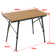 Aniso 90cm Solid Wood Rectangular Adjustable Folding Table