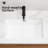 22 *15 Inch White Ceramic Rectangular Undermount Bathroom Sink, High - Quality, Modern Luxury, Overflow Feature, Easy To Clean, Simple Installation For Vanity 15 Inch Wide, Long, Fired, Acid , Stain