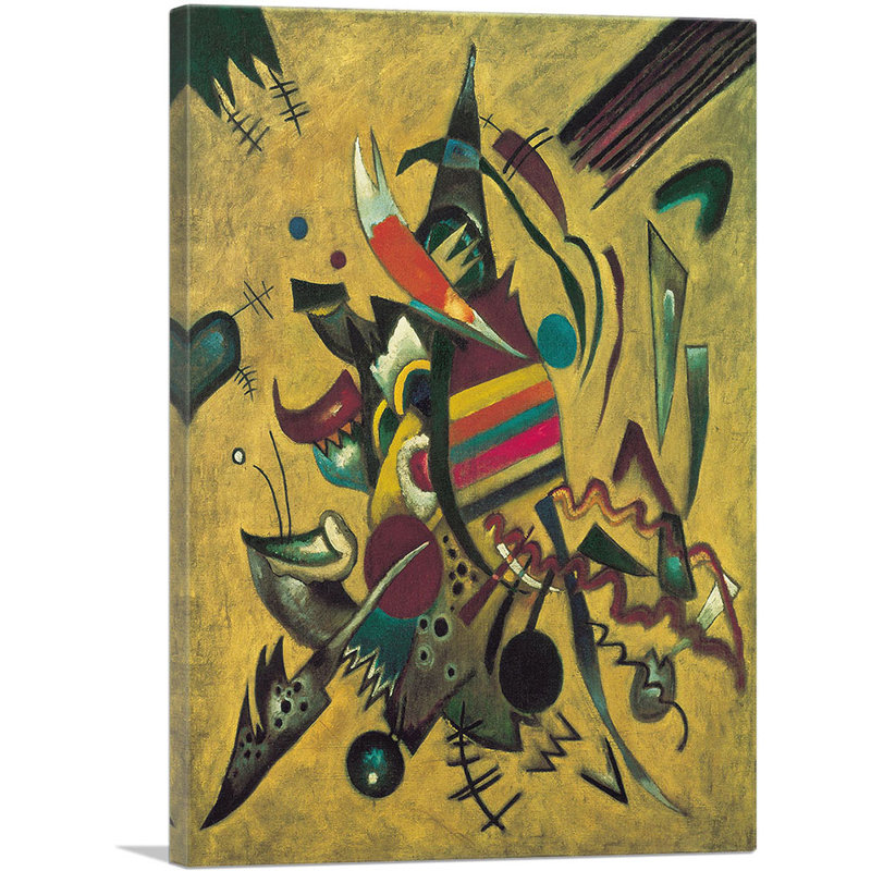 «Points 1920» par Wassily Kandinsky - reproduction d'art sur toile tendue, H 18 po x l 12 po x 1,5 po