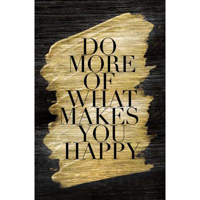 Gilded Life II Crop by Mercedes Lopez Charro - Typography Print