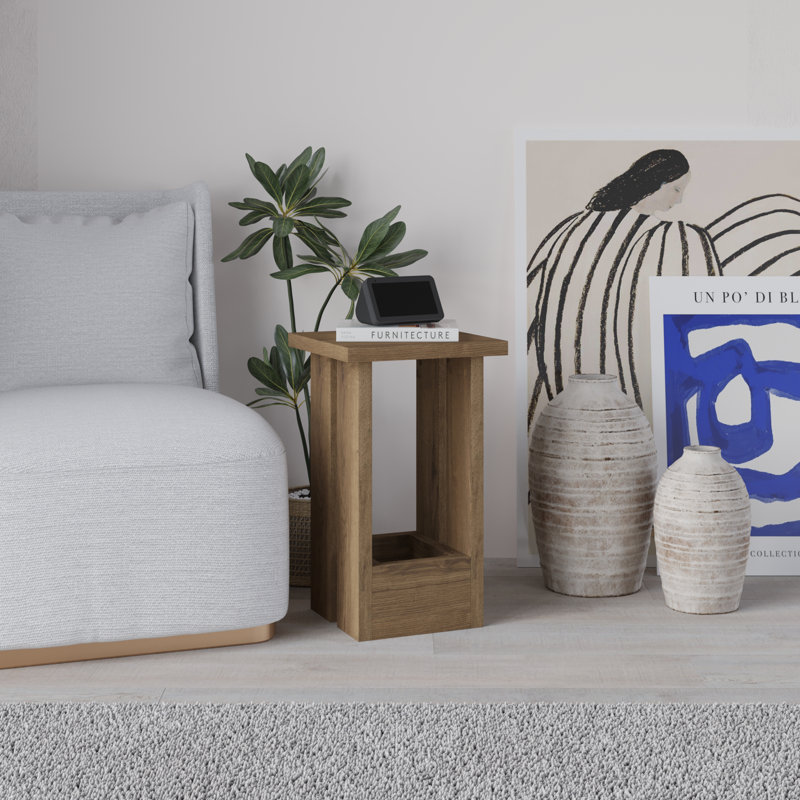 Paizlei Modern Small Minimalist Bedside Table, Hitit