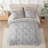 -Piece Queen Bedding Sets, Polyester Microfiber Comforter, Modern Bedroom