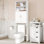 Armoire de rangement autoportante au-dessus de la toilette H 77 "Keedyn