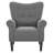 Modern Accent Chair 30.3" Wide High Back Tufted Upholstered Armchair-551052034